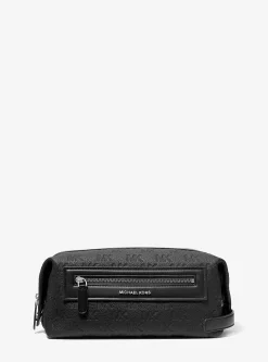 Trousse de voyage Jet Set en cuir à logo en relief