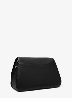 Très grande besace convertible Holmes en cuir grainé