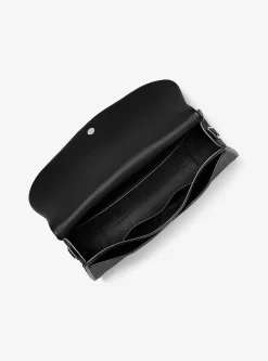 Très grande besace convertible Holmes en cuir grainé