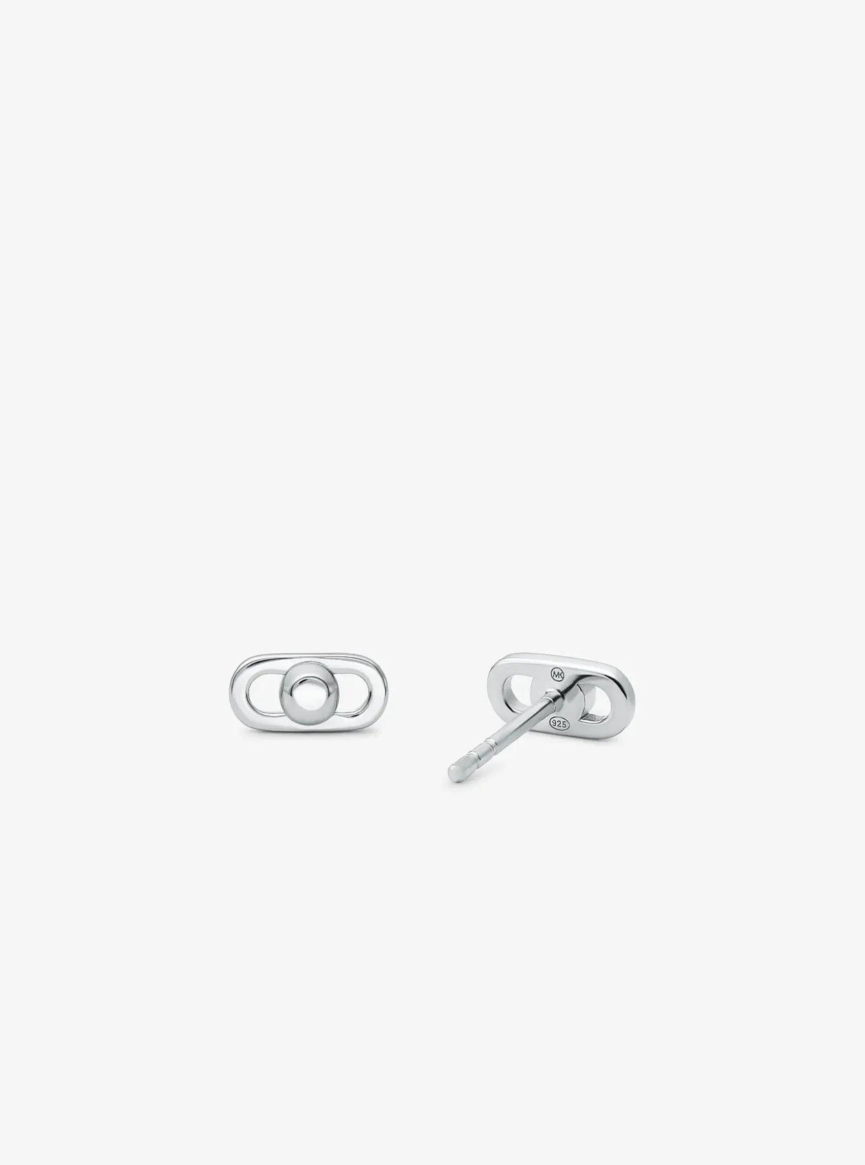Très petites boucles d'oreilles à maillons Astor, en argent sterling plaqué en métal précieux