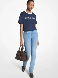 T-shirt en coton appliqué
