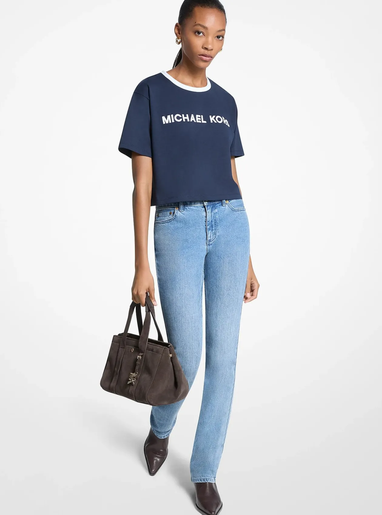 T-shirt en coton appliqué