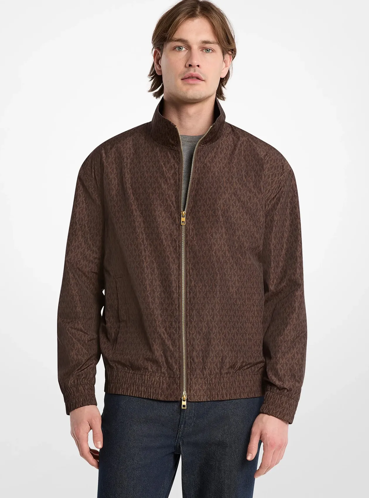 Veste coupe-vent à logo Signature