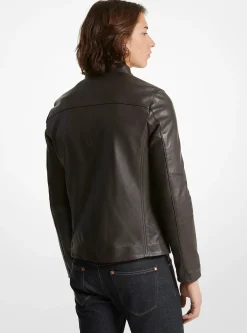 Veste de motard en cuir