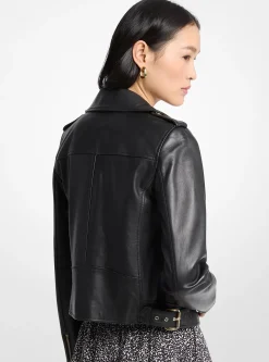 Veste de moto en cuir