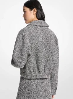 Veste en tweed de coton mélangé